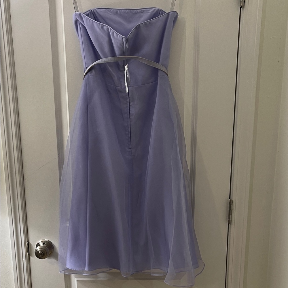 Alfred Angelo Lavender Strapless Dress - Picture 2 of 11